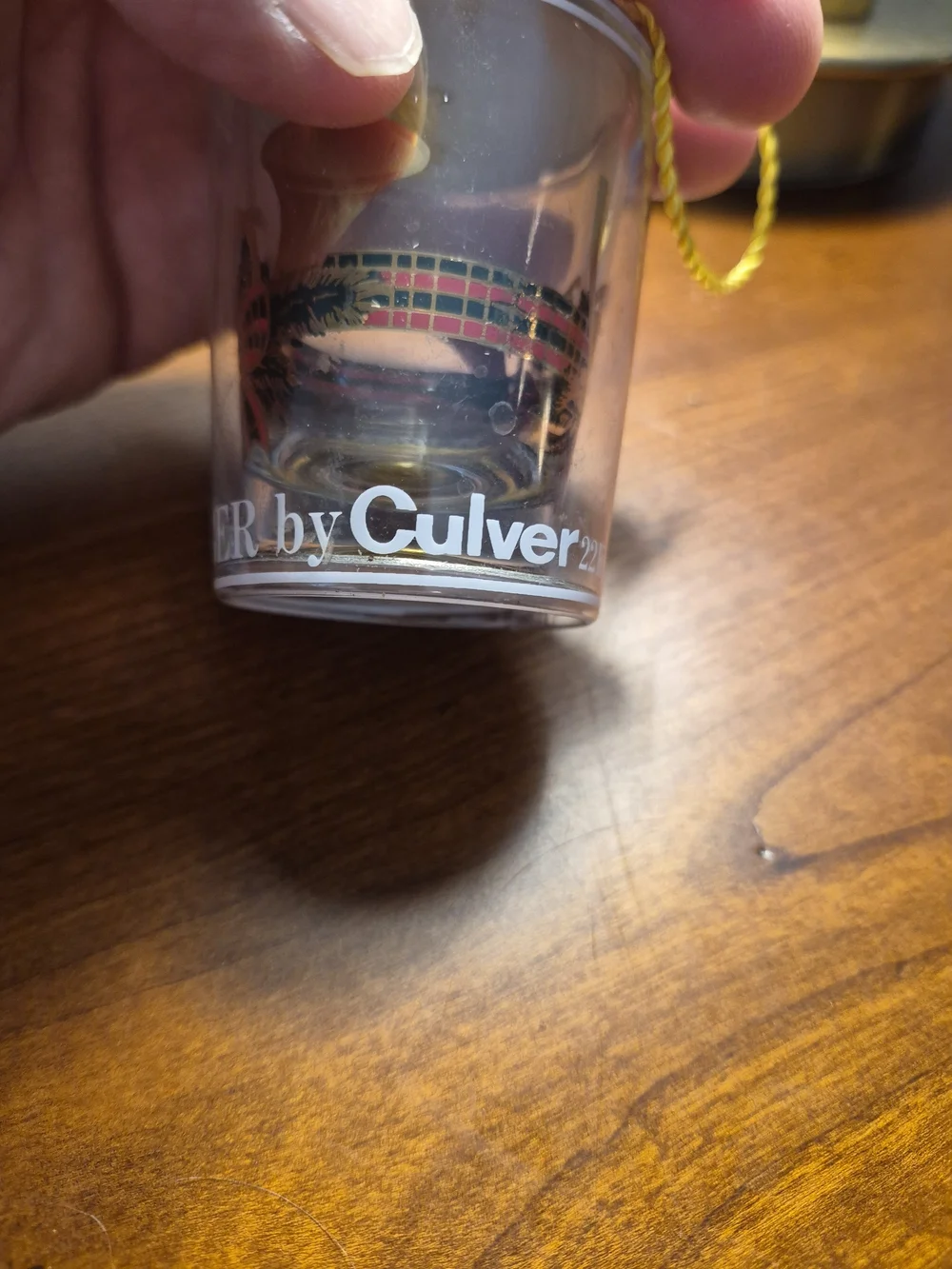 Whiskey Jigger By Culver 22kt Gold U.S.A